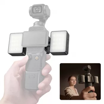 Ulanzi LM06 kaksinkertainen magneettinen LED-valo DJI Osmo Pocket 3/4 -laitteille