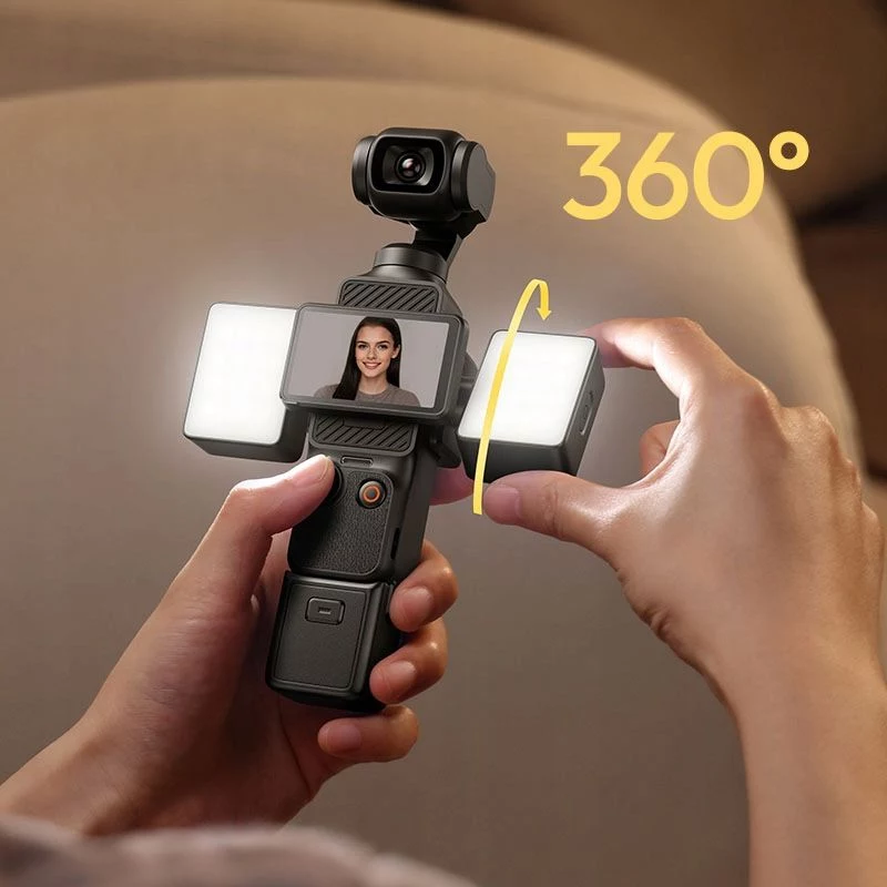 Ulanzi LM06 kaksinkertainen magneettinen LED-valo DJI Osmo Pocket 3/4 -laitteille