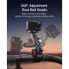 TELESIN Magic Arm Clamp Mount DJI Osmo Action 5 Pro/4/3, Osmo 360, GoPro, Insta360 – S3-HBM-14-TDJ