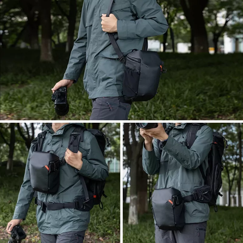 PGYTECH Kamera Toploader -olkalaukku DSLR/peilittömille, musta