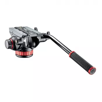 Manfrotto MVH502AH nestevideopää tasaisella alustalla, 4 kg kantavuus, 75 mm alusta, musta