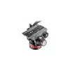 Manfrotto MVH502AH nestevideopää tasaisella alustalla, 4 kg kantavuus, 75 mm alusta, musta