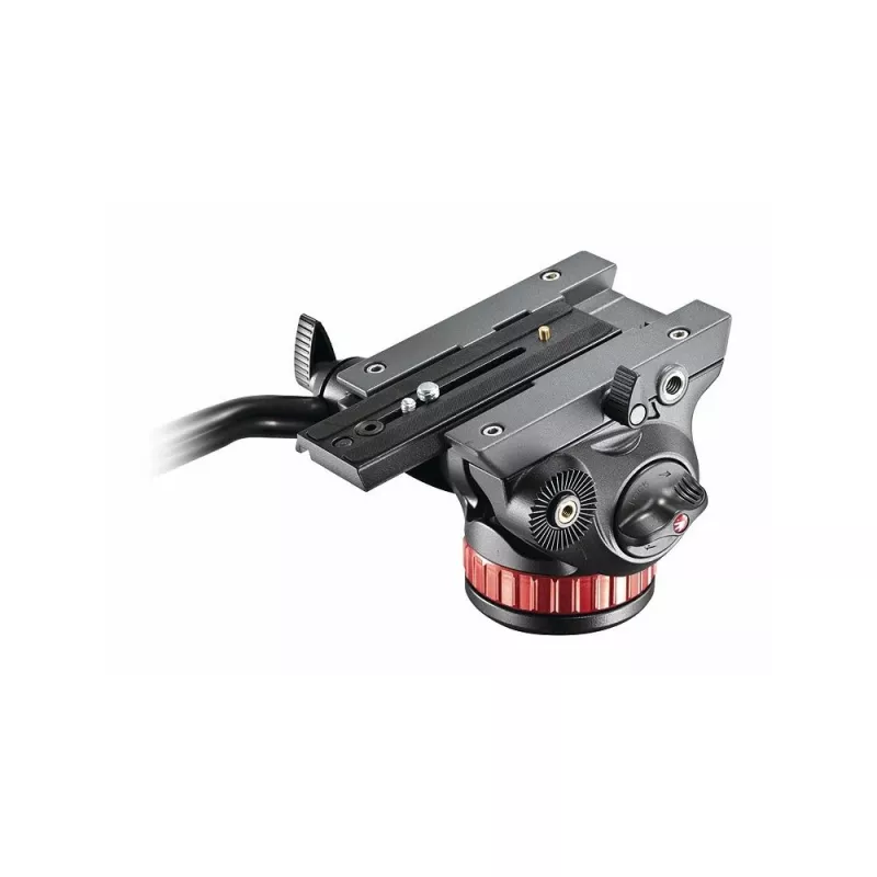 Manfrotto MVH502AH nestevideopää tasaisella alustalla, 4 kg kantavuus, 75 mm alusta, musta