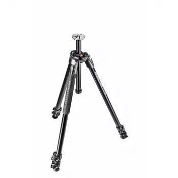 Manfrotto 290 Xtra alumiinijalusta 3-osaisilla jatkettavilla jaloilla, 3-suuntainen panoraamapää ei sisälly, musta, MT290XTA3