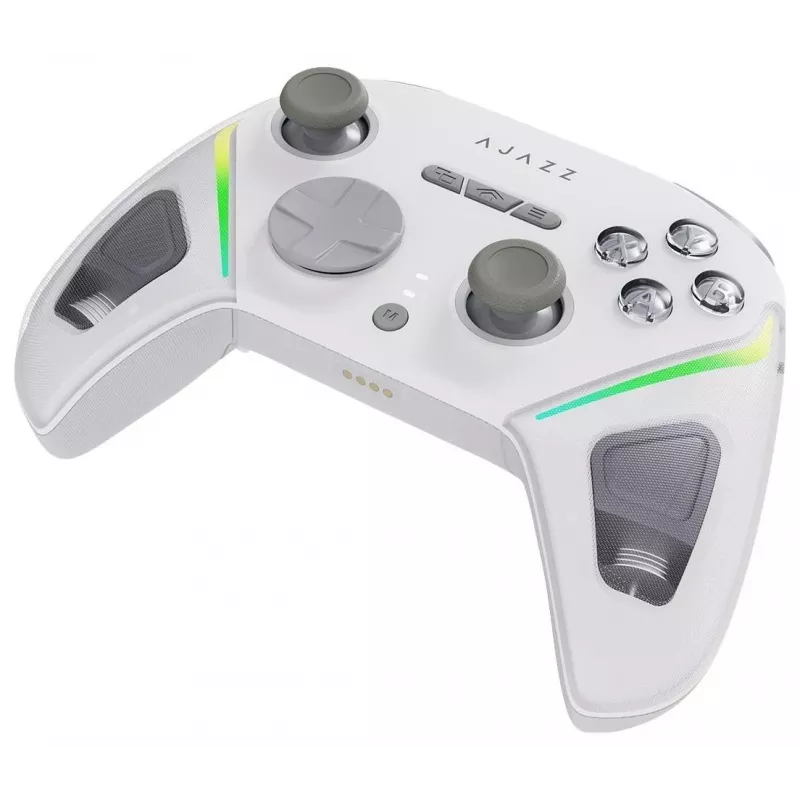 AJAZZ GP100-W Tri-Mode langaton RGB-peliohjain Switch, PC, iOS & Android – valkoinen