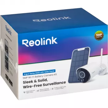 Reolink Argus Eco B320 5MP langaton valvontakamera aurinkopaneelilla
