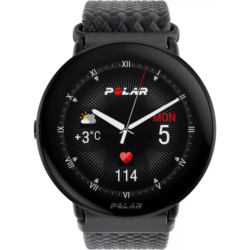 Polar Ignite 3 S-L, musta/musta punottu (900111828)