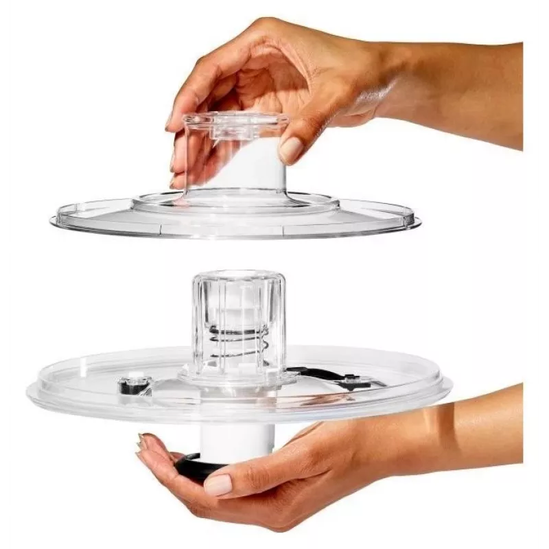 OXO Good Grips 11262700 2-in-1 lasinen salaattilinko, läpinäkyvä