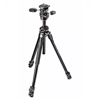 Manfrotto 290 Dual alumiinijalusta 3-tiepäällä, 3-osainen jatkettava MK290DUA3-3W