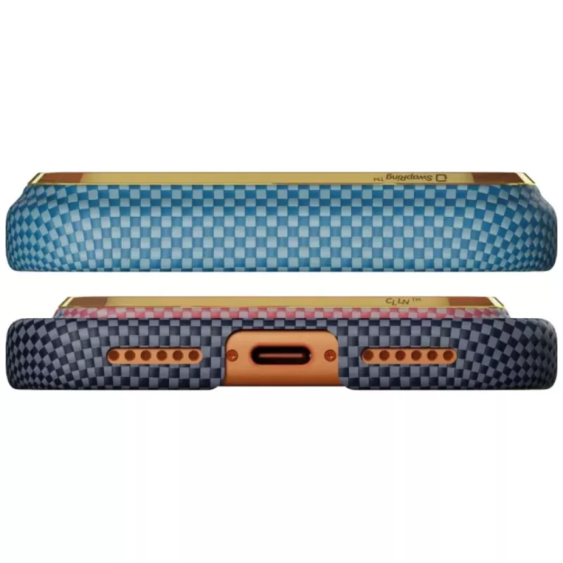 PITAKA Edge Case California Dream 04 Sunset iPhone 17 Pro Max -laitteelle – ultrahohut aramidikuitutakaosa MagSafella