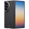 PITAKA Edge Case Samsung Galaxy Z Fold 8 Ultra -kotelo – aramidikuituinen suojakotelo, musta/harmaa (Overture Black)