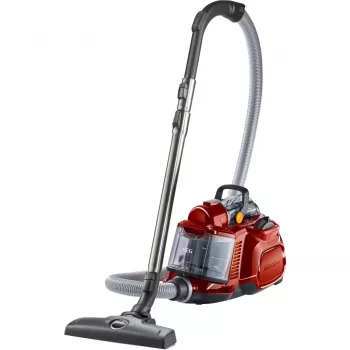 AEG LX7-2-CR-A pussiton syklonipölynimuri, 750 W, chili punainen/musta