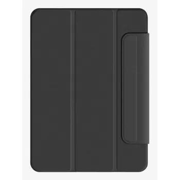 Pomologic BookCover kotelo iPad Pro 11 (2024) M4 – musta folio jalustalla, herätys-/nukkumistoiminto, Apple Pencil -tuki