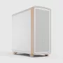 Fractal Design Summit Chalk White Solid ATX Midi Tower -kotelo, valkoinen/puu