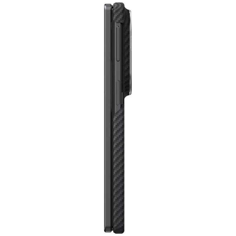 PITAKA Edge -kuori Samsung Galaxy Z Fold8 - musta/harmaa aramidikuitu MagSafe-yhteensopiva