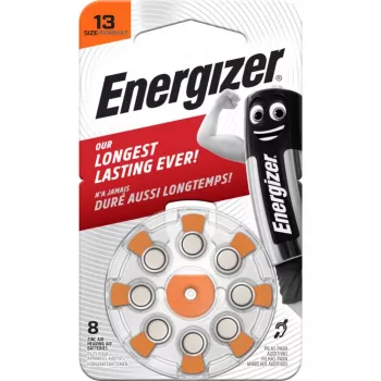 Energizer sinkki-ilma-kuulolaitteen paristot, koko 13 (AZ13DP8 TL8)