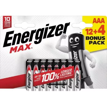 Energizer Max Micro AAA alkaliparistot 1,5 V, 16 kpl pakkaus (E303341000)