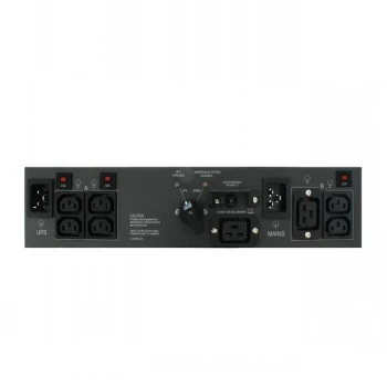 ABB PowerValue 11 RT Bypass PDU 16A - 1U rack-asennettava virranjakoyksikkö manuaalisella ohituksella, 1x C19 & 4x C13 lähdöt, IEC C20 tulo