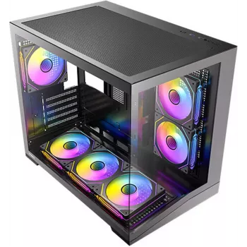 Antec CX M3 ARGB B Mini-Tower PC-kotelo, karkaistu lasi, 3x 120mm ARGB-tuuletinta, microATX
