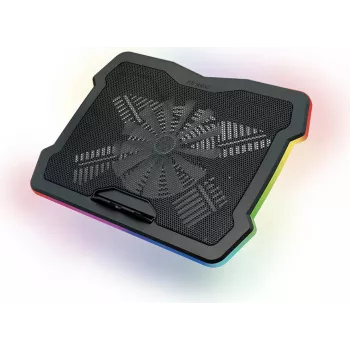 Antec HyperFlow RGB kannettavan jäähdytysalusta kannettaville enintään 17,3 tuumaan asti kahdella 140 mm tuulettimella