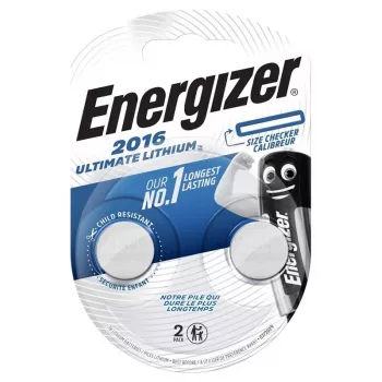 Energizer CR2016 litium-nappiparisto 3V, 2 kpl:n pakkaus