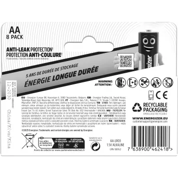 Energizer Everyday AA/LR6 -alkaliparistot (DHP8)