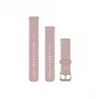 Garmin Quick Release 18 mm silikoninen kellonranneke, Powder Pink, 010-13256-03
