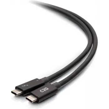 C2G 2,5 jalan Thunderbolt 4 USB-C kaapeli - 40Gbps, 100W PD, 8K, musta