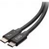 C2G 2,5 jalan Thunderbolt 4 USB-C kaapeli - 40Gbps, 100W PD, 8K, musta