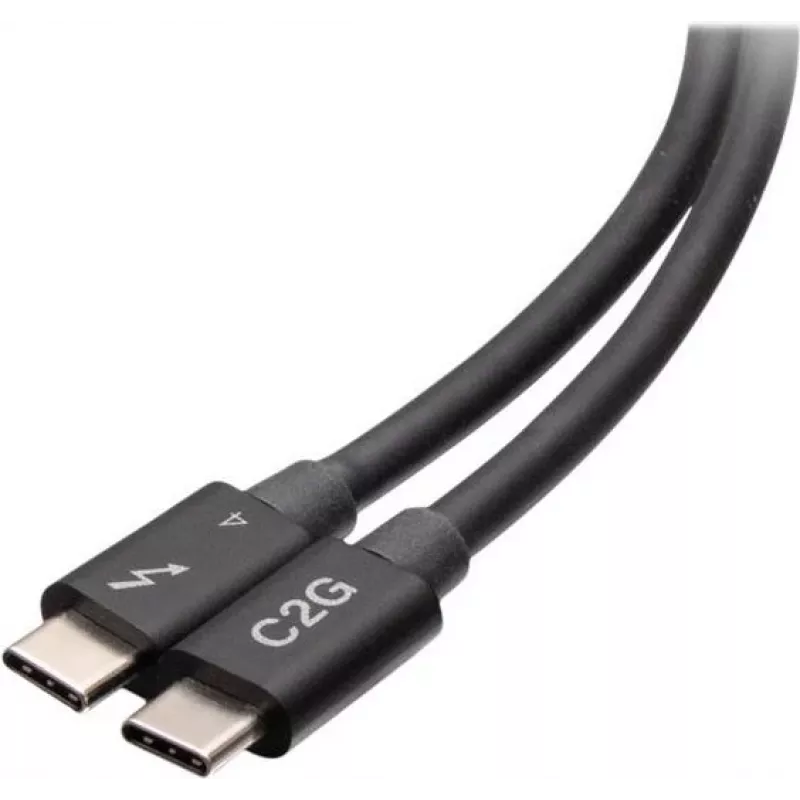 C2G 2,5 jalan Thunderbolt 4 USB-C kaapeli - 40Gbps, 100W PD, 8K, musta