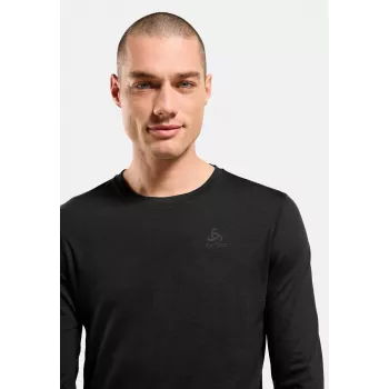 Odlo Merino 200 BL Top Crew Neck LS miesten aluspaita - musta