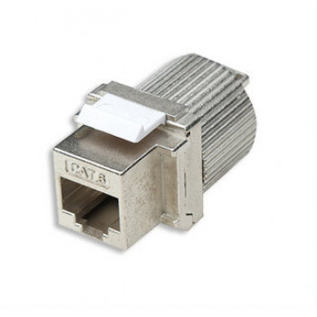 Intellinet 167222 Cat6 FTP RJ45 Keystone -liitin, työkaluton, suojattu, sinkkiseos
