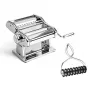 Marcato Atlas+ Chrome pastakone Pastabike Multi-Cutter -leikkurilla