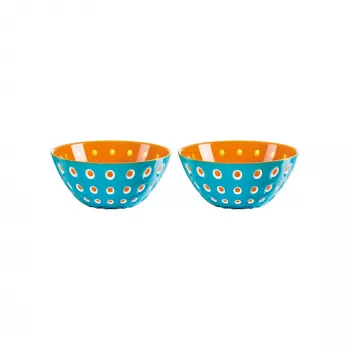Guzzini Le Murrine 2 kpl:n kulhosarja 12 cm sininen/oranssi