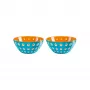 Guzzini Le Murrine 2 kpl:n kulhosarja 12 cm sininen/oranssi