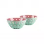 Guzzini Le Murrine 2 kpl:n kulhosarja 12 cm matcha-vihreä/valkoinen/mauve
