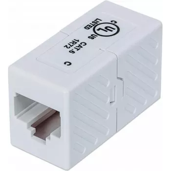 Intellinet 504751 Cat6 UTP RJ45 -liitinjatko, naaras-naaras, valkoinen