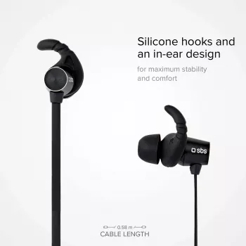 SBS TEEARBT501K langattomat Bluetooth in-ear-kuulokkeet mikrofonilla, musta