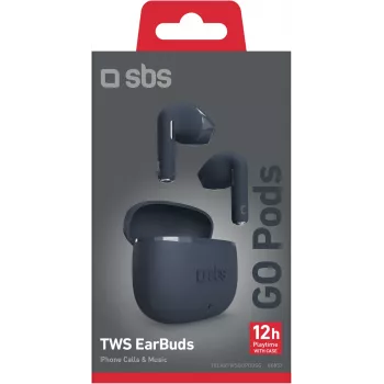 SBS Go Pods langattomat TWS-nappikuulokkeet, tummansininen (TEEARTWSGOPODSG)