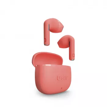 SBS TEEARTWSGOPODSR True Wireless Stereo -nappikuulokkeet latauskotelolla, Bluetooth 5.0, kosketusohjaus, punainen