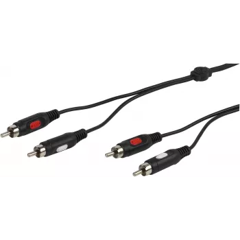 Vivanco äänikaapeli 2xRCA – 2xRCA 2.5 m (VVA2RCA25MMK)