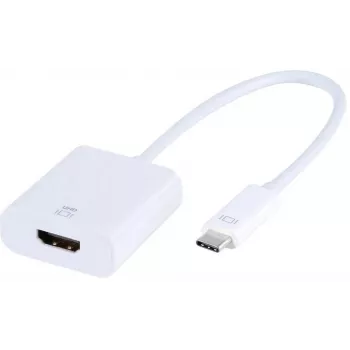 Vivanco USB-C–HDMI-sovitin 0.15 m, valkoinen (VVITADHDMITCW)