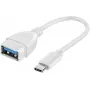 Vivanco USB-C–USB-A 3.0 -adapteri 10 cm, valkoinen (VVITUSBTY3FM01W)