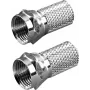 Vivanco F-liitin 6,5 mm:n kaapelille, 2 kpl (VVSATADAPTF65MM2P)