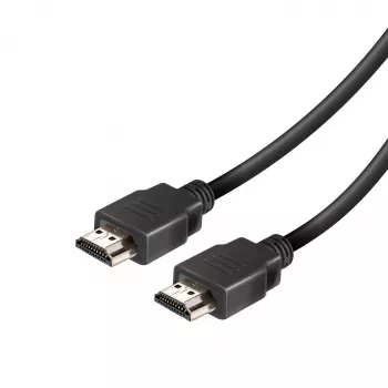 Vivanco VVVHDMI25MMK High Speed HDMI -kaapeli Ethernetillä 2,5 m 4K 60Hz 18Gbps ARC HEC 3D HDCP 2.2 HDR kullattu musta