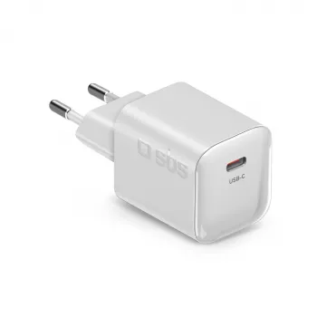 SBS 20W USB-C PD -seinälaturi - valkoinen