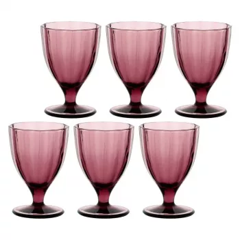 ROSE&TULIPANI setti 6 Amami-lasia - violetti, 300 ml