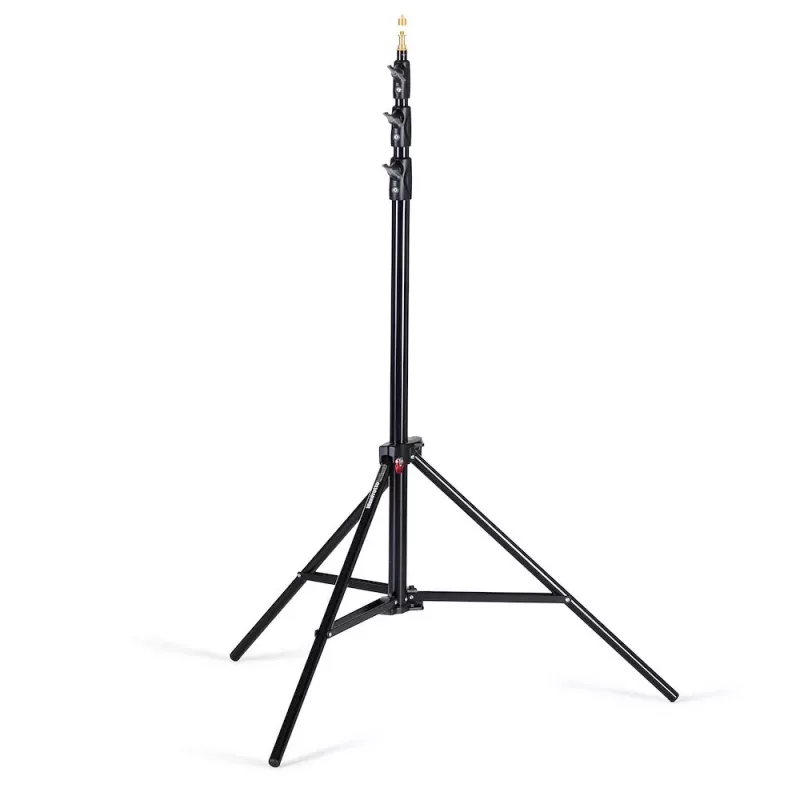 Manfrotto 1004BAC-3 ilmaiskunvaimennettu 4-osainen valojalustasarja (3 kpl:n pakkaus, musta)