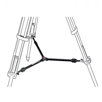 Manfrotto 537SPRB keskisalvan levitin jalustan jaloille, alumiini, musta