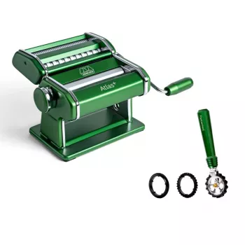 Marcato Atlas+ Pastawheel-vihreä manuaalinen pastakone